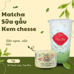 Matcha Sữa Gấu Kem Cheese